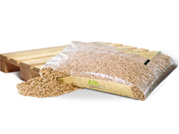 Premium Alb-Holzpellets Sackware