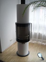Cera-Design Faro weiss, inkl. Montage des Aussenkamin und der Laufrostelemente fr den Schornsteinfeger  - Fam. Hennefarth in 73760 Scharnhausen